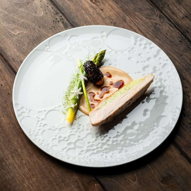 Asparagus Dish by Chef Cyrill Azevedo 21 Club Geneve