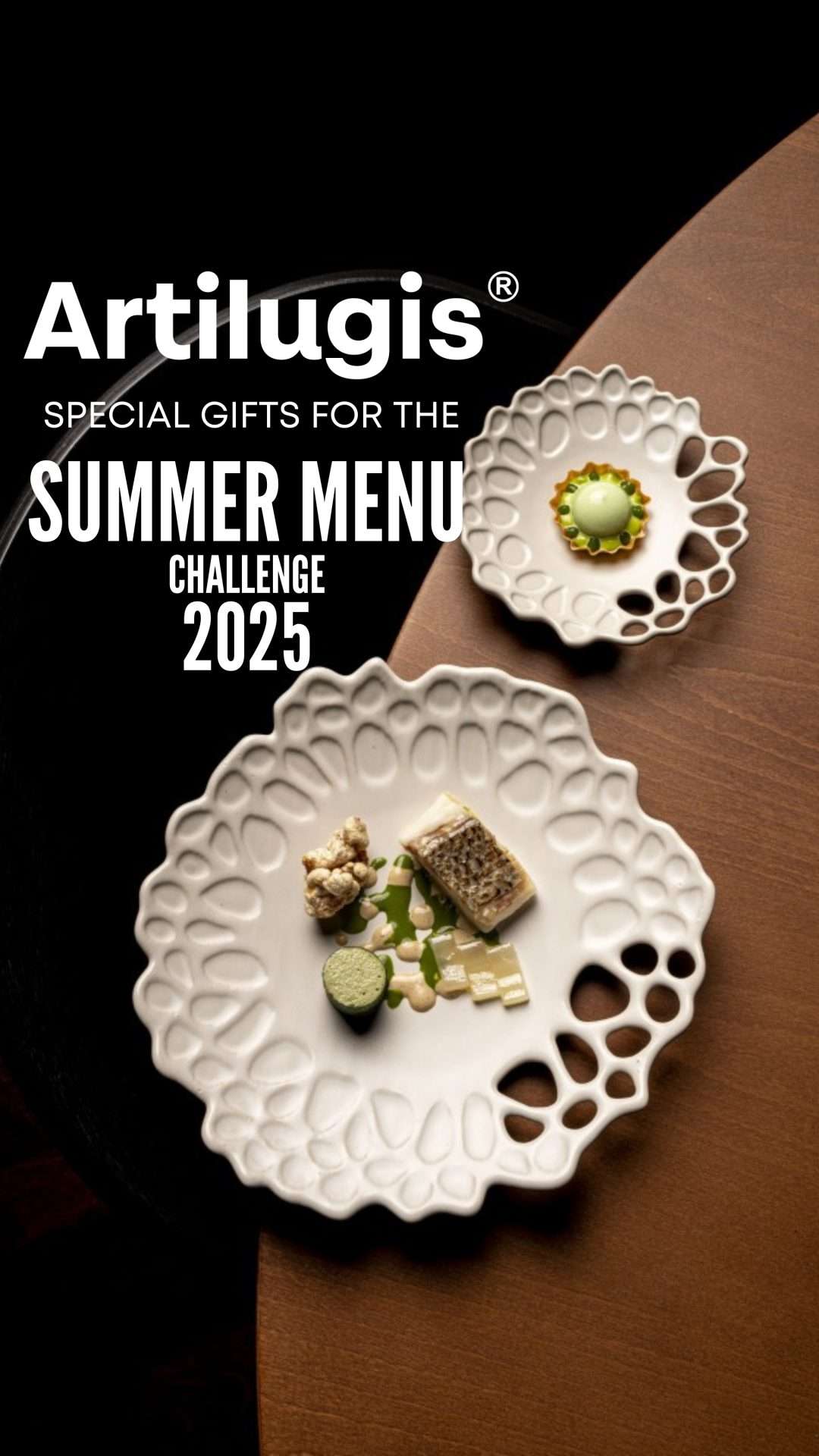 Designer Adria Funosas and Artilugis studio Barcelona-gifts for the All4Chefs Summer menu challenge 2025
