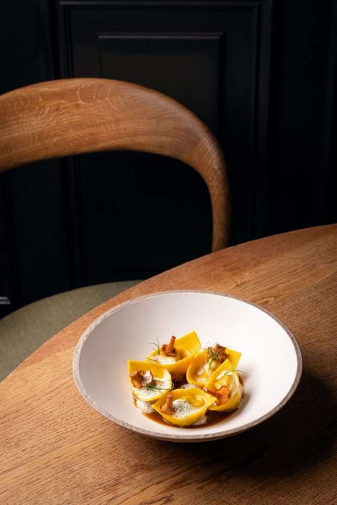 Royal Cappellacci with Truffled Mortadella & Porcini by Chef Roman Kintler for What's your poison Culinary challenge-Mushroom edition by All4Chefs