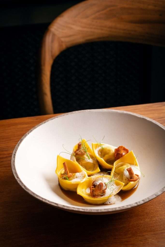 Royal Cappellacci with Truffled Mortadella & Porcini by Chef Roman Kintler for What's your poison Culinary challenge-Mushroom edition by All4Chefs