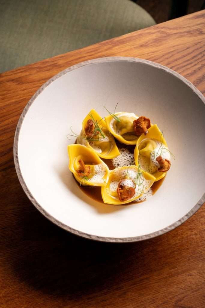 Royal Cappellacci with Truffled Mortadella & Porcini by Chef Roman Kintler for What's your poison Culinary challenge-Mushroom edition by All4Chefs