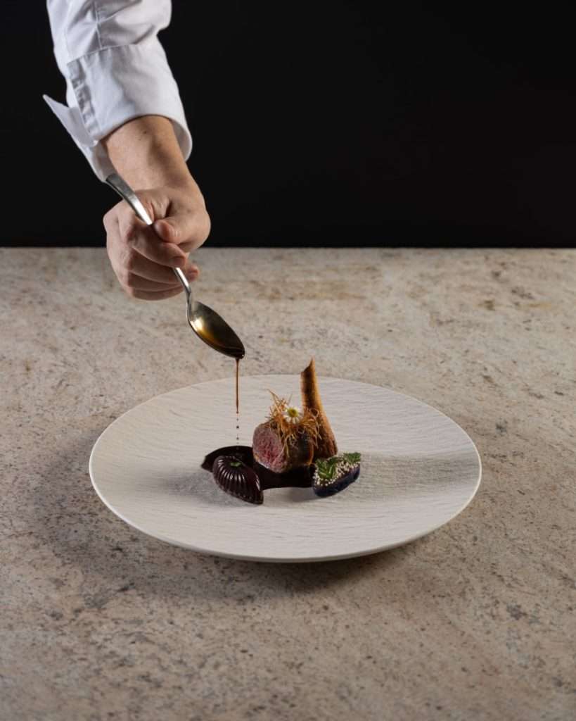 Stuffed Rooster Leg with Wild Bear Sausage by Chef Robert Tordai for What's your poison this Autumn-The Mushroom by All4Chefs